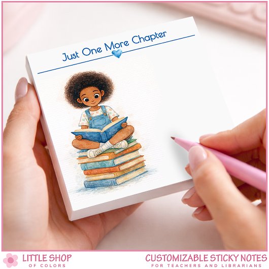Just One More Chapter Personalized Book Lover Post-it® Notes