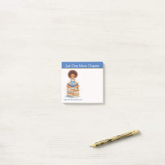 Just One More Chapter Personalized Teacher Post-it® Notes (Op bureau)