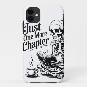 "Just One More Chapter" Skeleton Book Lover Telefo Case-Mate iPhone Case