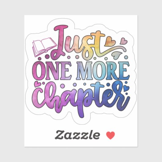 Just One More Chapter Sticker (Vel)