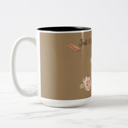 Just One More Cup Tweekleurige Koffiemok (Links)