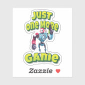 Just One More Game Modern Robot With Weapon Sticker (Vel)