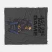 Just One More Gamer Skeleton | Gaming Dark Humor Fleece Deken (Voorkant (Horizontaal))