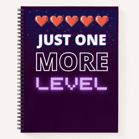 just one more level notitieboek (Voorkant)