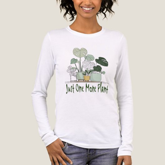 Just One More Plant Tri-Blend Shirt (Voorkant volledig)
