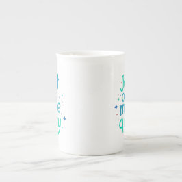 Just One More Query Bone China Mug Porselein Kop