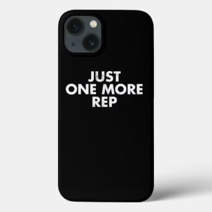 Just One More Rep Weightlifting Bodybuilding Gym T Case-Mate iPhone Case