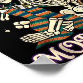 Just One More Row Crochet Skeleton Crocheting Knit Poster (Hoek)