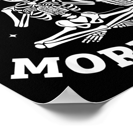 Just One More Row Crochet Skeleton Crocheting Knit Poster (Hoek)