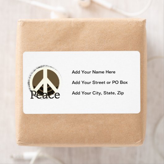 Just Peace T-shirts en geschenken Etiket (Insitu)