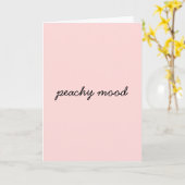 Just Peachy Modern Minimal Script Design Kaart (Gele Bloem)
