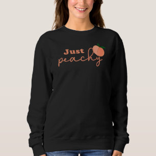 Just Peachy Retro 70s Georgia Peaches Food Summer Trui