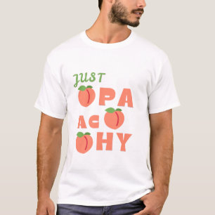 Just Peachy Retro Grafisch T-shirt