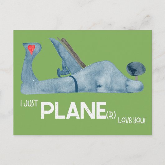Just Plane(r) Love You Tool Valentijns Briefkaart (Voorkant)