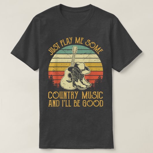 Just Play Me Some Country Music Tshirts For Women  (Design voorkant)