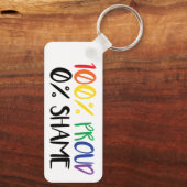 Just Pride Not Shame | Rainbow Gay Pride Sleutelhanger (Achterkant)