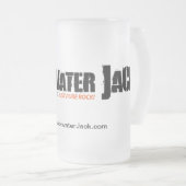 "Just Pure Rock" logo drinkware Matglas Bierpul (Voorkant rechts)