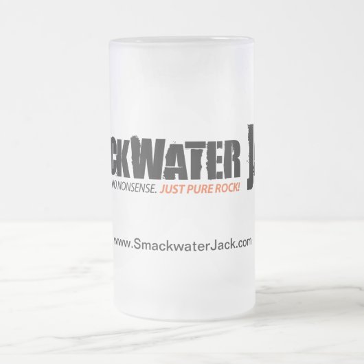 "Just Pure Rock" logo drinkware Matglas Bierpul (Center)