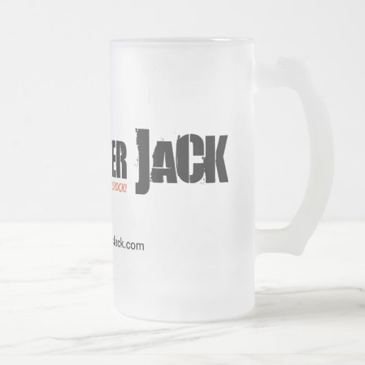 "Just Pure Rock" logo drinkware Matglas Bierpul (Rechts)