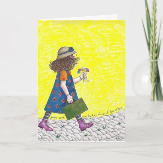 Just put one foot in front of the other kaart (Voorkant)