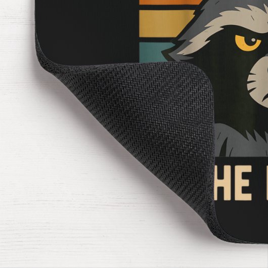 Just Put The Fries In The Bag Bro Funny Raccoon Muismat (Hoek)