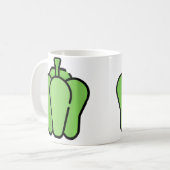 Just Really Like Bell Peppers Green Pepper Koffiemok (Voorkant links)
