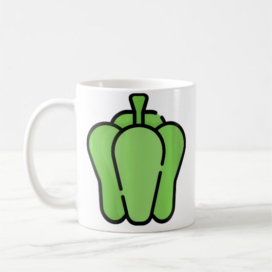 Just Really Like Bell Peppers Green Pepper Koffiemok (Links)
