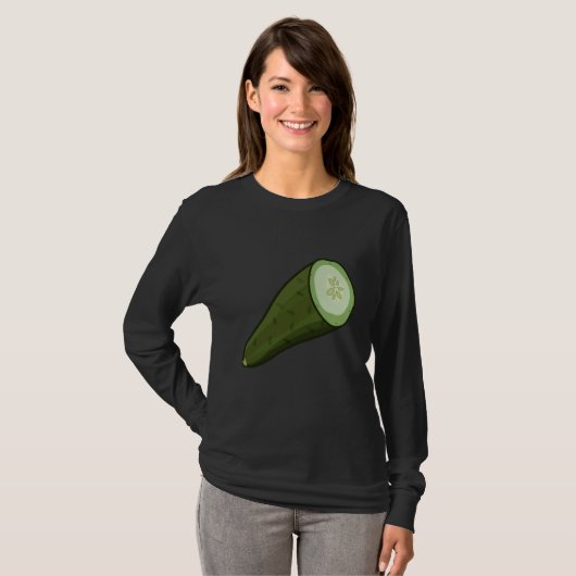 Just Really Like Cucumbers Cucumber Pickle Vegetab T-shirt (Voorkant volledig)