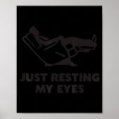 Just Resting My Eyes, Funny Recliner, Funny Dad Fa Poster (Voorkant)