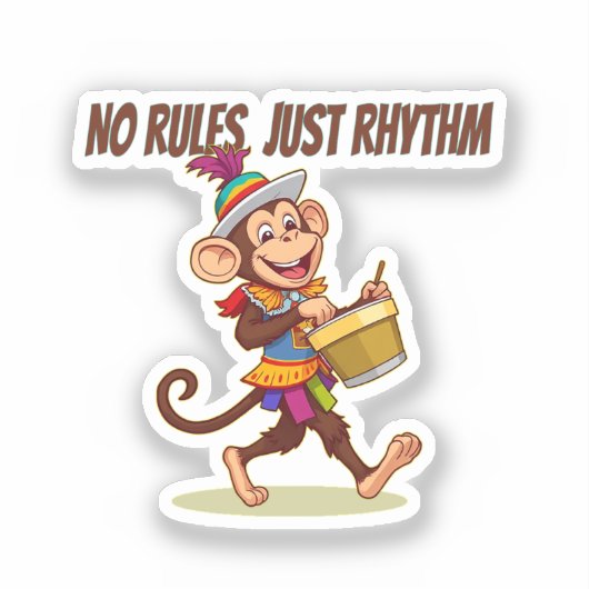 Just Rhythm Sticker (Voorkant)