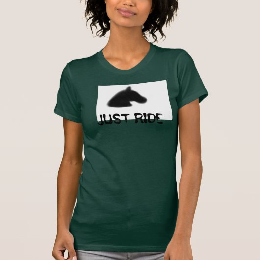 "Just Ride" Racer-Back Tank (Voorkant)