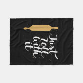 Just Roll With It Funny Baking Pastry Lover Gift Fleece Deken (Voorkant (Horizontaal))