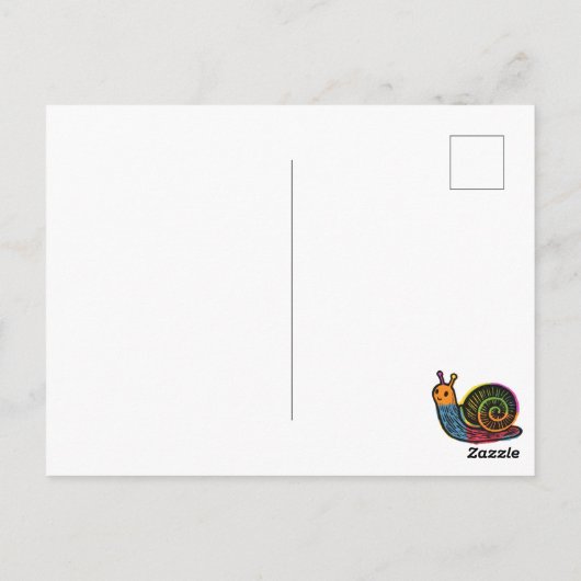 Just Saying Hello with some Snail Mail Briefkaart (Achterkant)