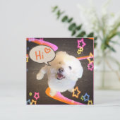 Just Saying "Hi" Invitation Kaart (Staand voorkant)