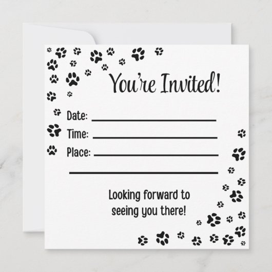 Just Saying "Hi" Invitation Kaart (Achterkant)