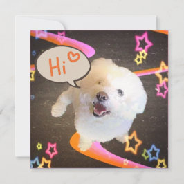 Just Saying "Hi" Invitation Kaart