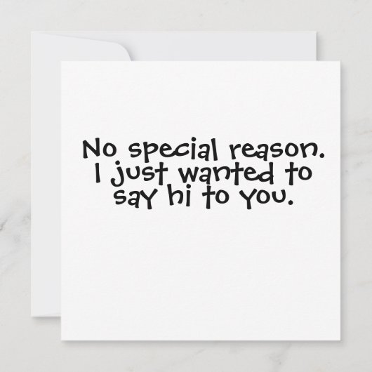 Just Saying "Hi" Kaart (Achterkant)