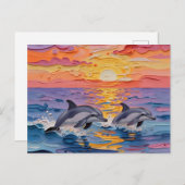 Just Saying Hi | Keeping i Touch Tropical Vacation Briefkaart (Voorkant / Achterkant)