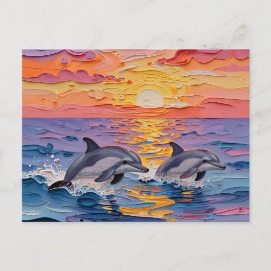 Just Saying Hi | Keeping i Touch Tropical Vacation Briefkaart (Voorkant)