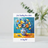 Just Saying HI | Keeping in Touch Briefkaart (Staand voorkant)