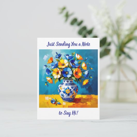 Just Saying HI | Keeping in Touch Briefkaart (Staand voorkant)