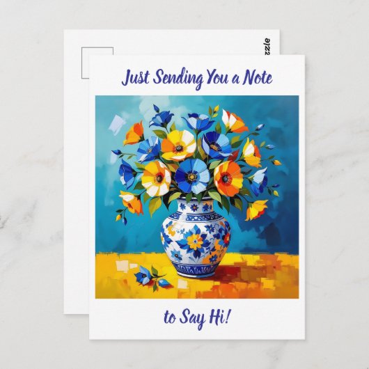 Just Saying HI | Keeping in Touch Briefkaart (Voorkant / Achterkant)