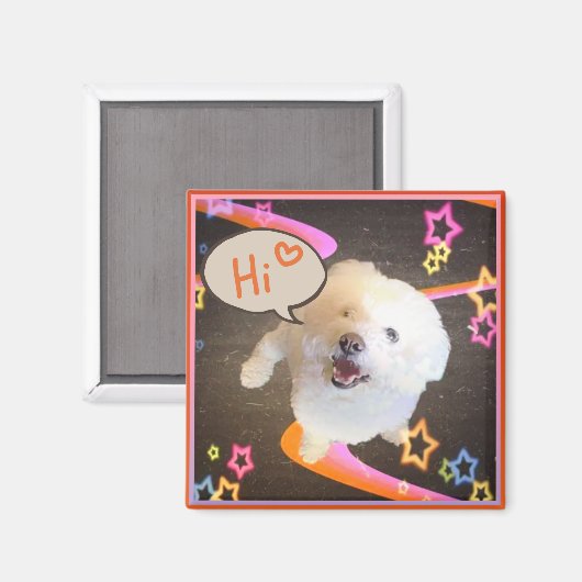 Just Saying "Hi"  Magneet (Voorkant / Achterkant)