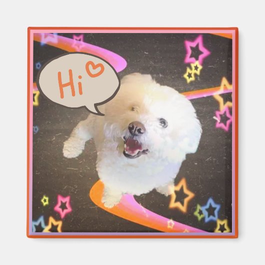 Just Saying "Hi" Magneet (Voorkant)