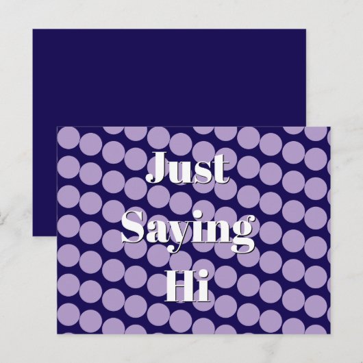 "Just Saying Hi" Postcard Briefkaart (Voorkant / Achterkant)