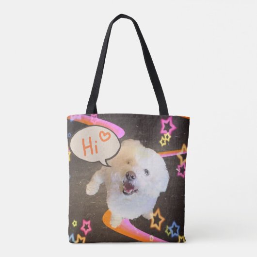 Just Saying "Hi" Tote Bag (Achterkant)
