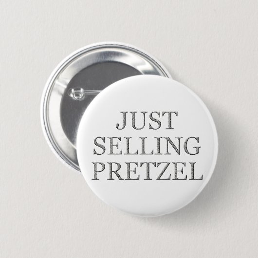 Just Selling Pretzel - Speciale Verzoek Ronde Button 5,7 Cm (Voorkant /achterkant)