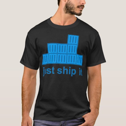 Just Ship It Docker Hackathon Programming Tech Sta T-shirt (Voorkant)