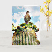 Just sitting' on a saguaro kaart (Gele Bloem)