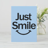 Just Smile Bedankkaart (Staand voorkant)